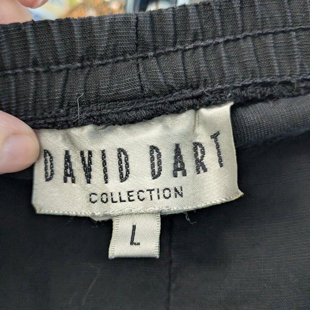 David Dart Black Capri Beach Pants Size L - Picture 5 of 7